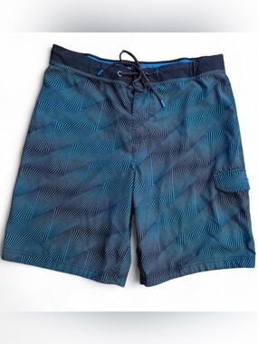 Men's Speedo  Blue Swim Trunks. Size 34